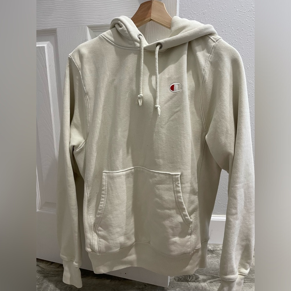 champion hoodie cream